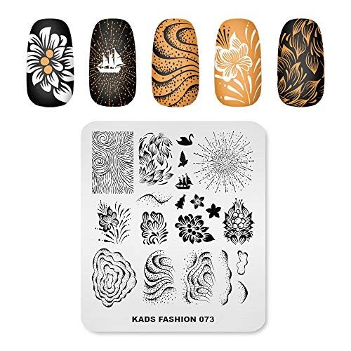 KADS FA064 新  Nail Art Stamp Plate Fashion Series Nail timbratura piastra modello immagine piastra Nail Art DIY decorazione strumento (FA073)