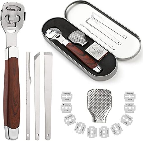 Generic Raschietto per Piedi Kit, Rasoio per Calli Pedicure Professionali, Callo Rimozione di Lima, Lima per Piedi, Per Pedicure per La Cura dei Piedi Rimuove Calli e Pelle Morta, 10.0 unità, 91.0 grams