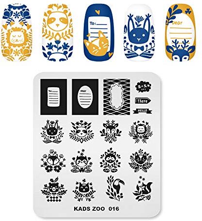 KADS Nail Art Stamp Plate Fashion Series Nail stamping piastra modello immagine piastra Nail Art strumento di decorazione fai da te (ZO016)