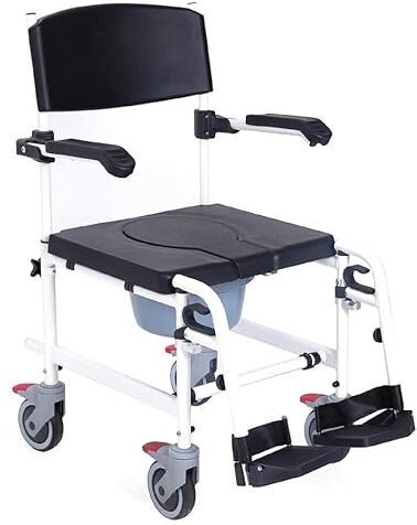 Moretti SEDIA COMODA WC E DOCCIA CON RUOTE  ONDA Seduta: 46cm (40 Cm)