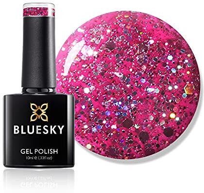 BLUESKY Shellac s Barbie BLZ Glitz scintillio del gel polacco di chiodo UV 10ml