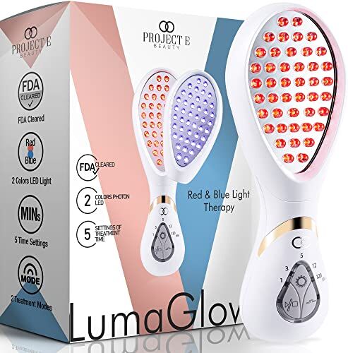 Pro-Ject LumaGlow Terapia a Luce LED Rossa e Blu di    Anti-Aging & Anti-Acne   Riduce le Rughe   Calma l'Infiammazione e la Pelle Sensibile   Utilizzo in Spa e a Casa