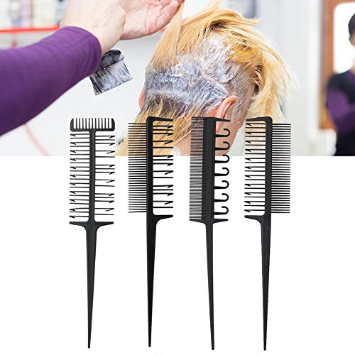 ZJchao Set Tintura Per Capelli, Set Pettine Professionale Per Parrucchiere Colorazione Capelli Tintura Evidenziante Strumento Barbiere Salone Fai Da Te Kit Professionale Per