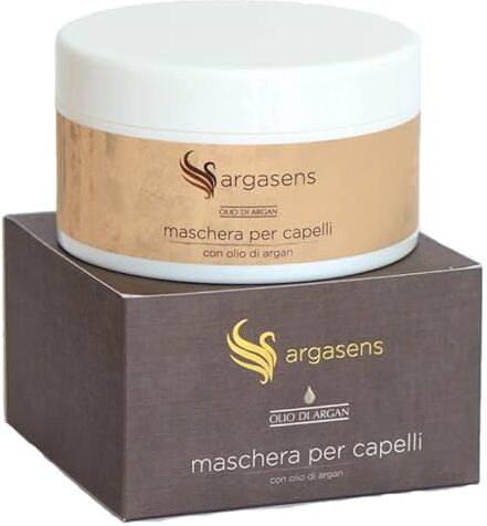 Argasens Maschera per capelli con olio di Argan puro certificato biologico