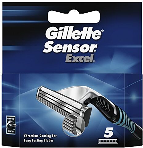 Gillette Sensor Excel Men'S Razor Blades, 5 Refills