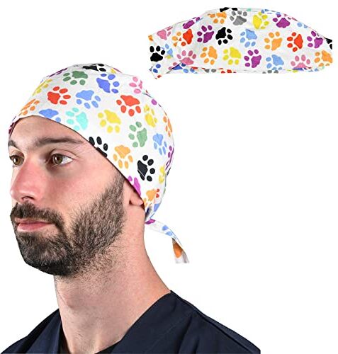 GIMA CAPPELLINO FANTASIA Impronte Taglia grande (L), consigliata per uomini e donne con capelli lunghi e ricci.