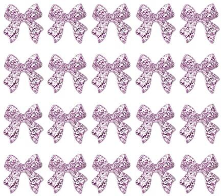 Generic 20pcs moda strass 3D fascino Nail Art Nail Bow Tie Nail Art Decorazioni Nail Gioielli Ornamenti Accessori Manicure (HY-6845)