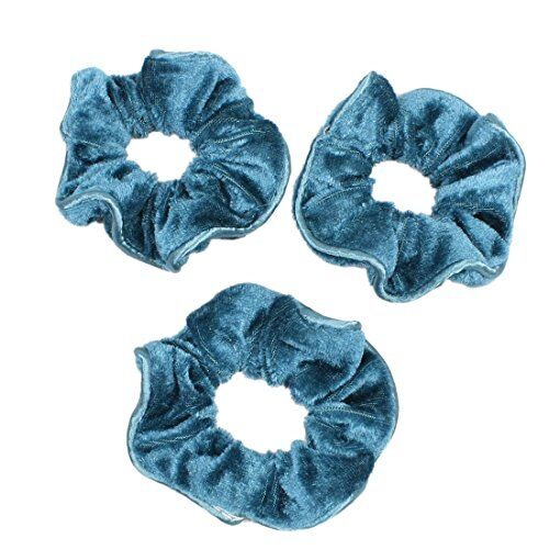 Generic XYWHPGV Fascette elastiche per capelli con fascia per capelli in velluto a 3 pezzi, blu acqua, 0,06 libbre Po(8fdd7 d19a3 3ca91 65cfb 95414 49abf