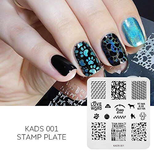 KADS Set di 4 piatti per nail art, per nail art (2)