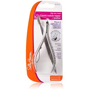 Sally Hansen Beauty Tools Nip'em Neat Pinza per cuticole classica e spingitrice 1/2 mascella Sally Hansen Beauty Tools Nip'em Neat Pinza per cuticole classica e spingitrice 1/2 mascella