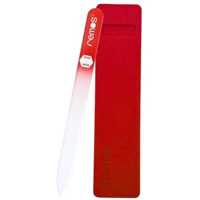 remos professional body care Lima per unghie in vero vetro temperato con entrambi i lati Rosso remos professional body care Lima per unghie in vero vetro temperato con entrambi i lati Rosso