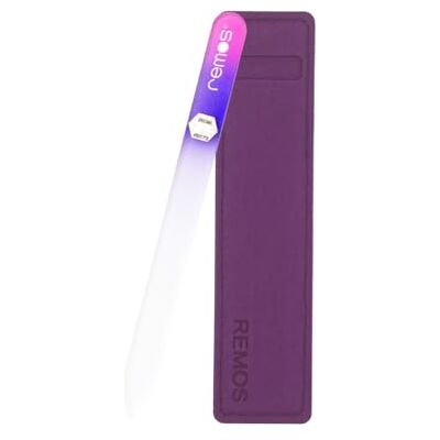 remos professional body care Lima per unghie in vero vetro temperato con entrambi i lati Rosso-Viola remos professional body care Lima per unghie in vero vetro temperato con entrambi i lati Rosso-Viola