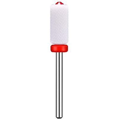 JCMASTER Punta in Ceramica Fine per Fresa Unghie con Cristallo Rosso JCMASTER Punta in Ceramica Fine per Fresa Unghie con Cristallo Rosso