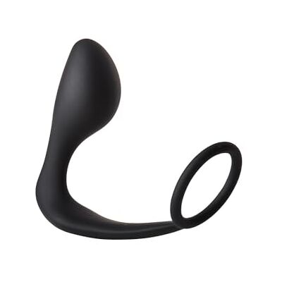 DREAM TOYS Fantasstic Anal Plug with Cockring Black 12 cm DREAM TOYS Fantasstic Anal Plug with Cockring Black 12 cm