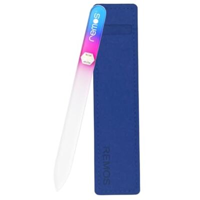 remos professional body care Lima per unghie in vero vetro temperato con entrambi i lati Blu-Viola remos professional body care Lima per unghie in vero vetro temperato con entrambi i lati Blu-Viola