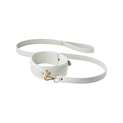 DREAM TOYS Blaze Elite Collar and Leash White 159 cm DREAM TOYS Blaze Elite Collar and Leash White 159 cm