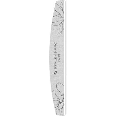 Staleks EXPERT ST-NFE-40-80/80-25 Lima per unghie a mezzaluna su due lati, grana 80/80 g, strato sottile di schiuma, 25 pezzi Staleks EXPERT ST-NFE-40-80/80-25 Lima per unghie a mezzaluna su due lati, grana 80/80 g, strato sottile di schiuma, 25 pezzi