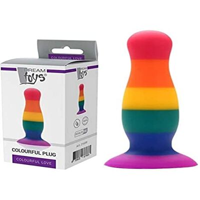 DREAM TOYS COLOURFUL LOVE COLOURFUL PLUG DREAM TOYS COLOURFUL LOVE COLOURFUL PLUG