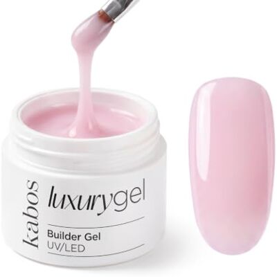 Kabos Luxury Builder Gel UV/LED 30g Sakura Pink – Gel Costruttore Unghie Autolivellante Ricostruzione, Allungamento e Modellatura Alta Aderenza, Effetto Naturale Kabos Luxury Builder Gel UV/LED 30g Sakura Pink – Gel Costruttore Unghie Autolivellante Ricostruzione, Allungamento e Modellatura Alta Aderenza, Effetto Naturale