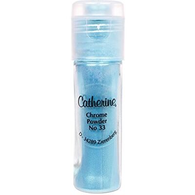 Catherine Nail Art Chrome Powder n. 33 Tissu, blu Catherine Nail Art Chrome Powder n. 33 Tissu, blu