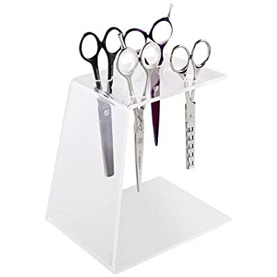MELCAP Espositore per Parrucchiere e Barbiere, Porta Forbici in Plexiglass, Depilatorio, Tutti i tipi di pelle, Unisex, Professionisti del settore di cura dei capelli MELCAP Espositore per Parrucchiere e Barbiere, Porta Forbici in Plexiglass, Depilatorio, Tutti i tipi di pelle, Unisex, Professionisti del settore di cura dei capelli