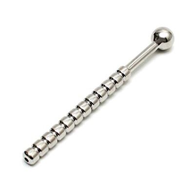 Rimba Plug uretrale nervato cavo Ø 10 mm Argento Rimba Plug uretrale nervato cavo Ø 10 mm Argento