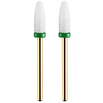 JCMASTER 2 Punte Coniche in Ceramica Grana Grossa per Fresa Unghie Gambo standard da 2,35 mm, per manicure e pedicure su smalto, gel e cuticole; adatte a destrimani e mancini JCMASTER 2 Punte Coniche in Ceramica Grana Grossa per Fresa Unghie Gambo standard da 2,35 mm, per manicure e pedicure su smalto, gel e cuticole; adatte a destrimani e mancini