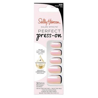 Sally Hansen Finti unghie Salon Effects Perfect Press-On, 101 SWOOP THERE IT IS, non danneggia le unghie naturali, manicure veloce e semplice, risultati professionali, capsule riutilizzabili. Sally Hansen Finti unghie Salon Effects Perfect Press-On, 101 SWOOP THERE IT IS, non danneggia le unghie naturali, manicure veloce e semplice, risultati professionali, capsule riutilizzabili.