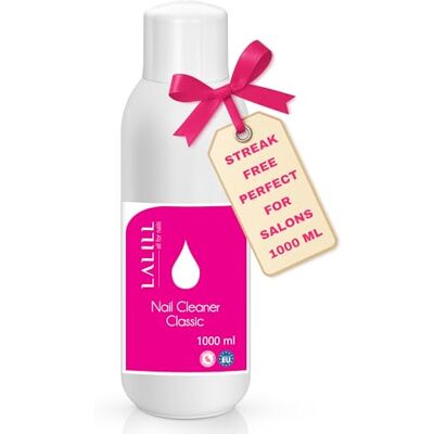 LALILL Nail Cleaner 1000 ml Sgrassatore per unghie Pulitore UV per Polish, Shellac, Smalto Semipermanente, Gel e Pennelli Detergente Unghie Professionale LALILL Nail Cleaner 1000 ml Sgrassatore per unghie Pulitore UV per Polish, Shellac, Smalto Semipermanente, Gel e Pennelli Detergente Unghie Professionale
