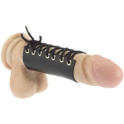 Rimba In pelle Cock Ring con fascette Rimba In pelle Cock Ring con fascette