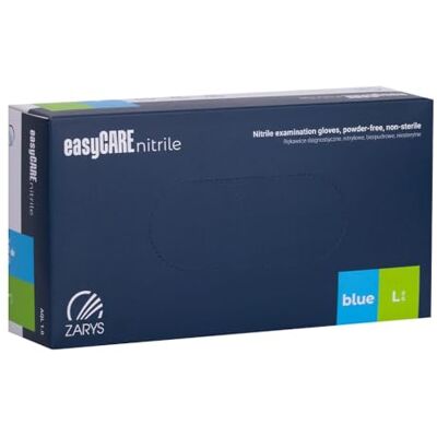 easycare Guanti in nitrile, 100 pezzi, taglia L, blu/scatola con 100 guanti easycare Guanti in nitrile, 100 pezzi, taglia L, blu/scatola con 100 guanti