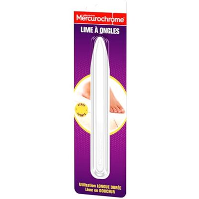 Mercurochrome Lima per unghie in vetro temperato 1 unità Cura delle unghie Lunga durata Lavabile con acqua Facile da trasportare Trasparente Mercurochrome Lima per unghie in vetro temperato 1 unità Cura delle unghie Lunga durata Lavabile con acqua Facile da trasportare Trasparente