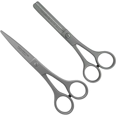 Tenartis 351 Set 2 Forbici Inox Parrucchiere Taglio e Sfoltire con Custodia in PVC Made in Italy Tenartis 351 Set 2 Forbici Inox Parrucchiere Taglio e Sfoltire con Custodia in PVC Made in Italy
