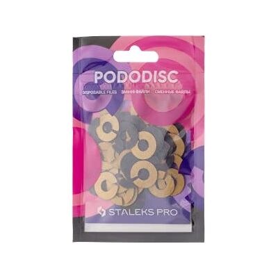 Staleks PRO Pododisc Ricarica 50 dischi monouso adesivi per pedicure Taglia M (Rugosità 180) PDFR-15-180 Staleks PRO Pododisc Ricarica 50 dischi monouso adesivi per pedicure Taglia M (Rugosità 180) PDFR-15-180