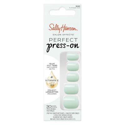 Sally Hansen Finti unghie Salon Effects Perfect Press-On, 411 IN AMAZE-MINT, non danneggia le unghie naturali, manicure veloce e semplice, risultati professionali, capsule riutilizzabili. Sally Hansen Finti unghie Salon Effects Perfect Press-On, 411 IN AMAZE-MINT, non danneggia le unghie naturali, manicure veloce e semplice, risultati professionali, capsule riutilizzabili.