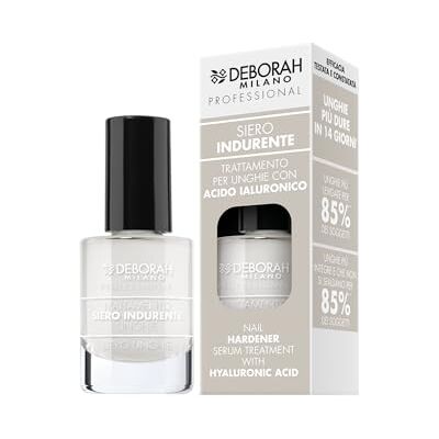 DEBORAH Milano Professional Smalto Siero Indurente Unghie, Trattamento Indurente per Unghie Danneggiate e Stressate, 9.5 ml DEBORAH Milano Professional Smalto Siero Indurente Unghie, Trattamento Indurente per Unghie Danneggiate e Stressate, 9.5 ml