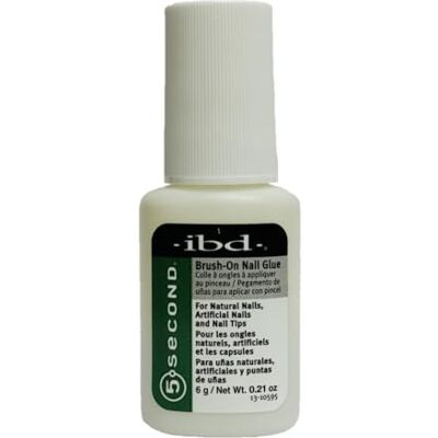 IBD 5 Second Brush-On Nail Glue, (3 x 6 g) MADE IN USA Colla per unghie premium in 5 secondi per unghie artificiali con pennellino IBD 5 Second Brush-On Nail Glue, (3 x 6 g) MADE IN USA Colla per unghie premium in 5 secondi per unghie artificiali con pennellino