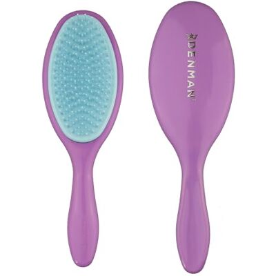 Denman Spazzola districante da doccia – Districante delicata per capelli bagnati o asciutti, ideale per tutti i tipi di capelli – D95, viola Denman Spazzola districante da doccia – Districante delicata per capelli bagnati o asciutti, ideale per tutti i tipi di capelli – D95, viola