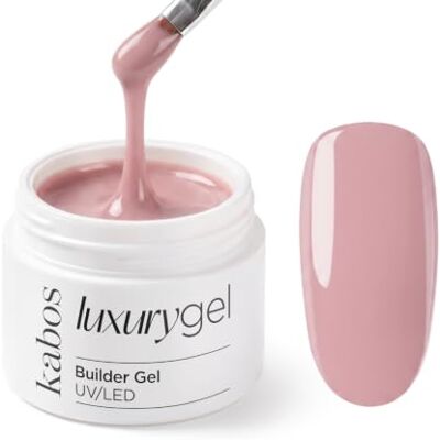 Kabos Luxury Builder Gel UV/LED 30g Dusty Rose – Gel Costruttore Unghie Autolivellante Ricostruzione, Allungamento e Modellatura Alta Aderenza, Effetto Naturale Kabos Luxury Builder Gel UV/LED 30g Dusty Rose – Gel Costruttore Unghie Autolivellante Ricostruzione, Allungamento e Modellatura Alta Aderenza, Effetto Naturale