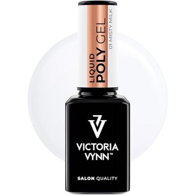 VICTORIA VYNN Liquid Poly Gel 15 ml UV/LED – Intensità Acrilica & Leggerezza Gel Gel autolivellante nel flacone per estensione delle unghie (01 Misty Milk) VICTORIA VYNN Liquid Poly Gel 15 ml UV/LED – Intensità Acrilica & Leggerezza Gel Gel autolivellante nel flacone per estensione delle unghie (01 Misty Milk)