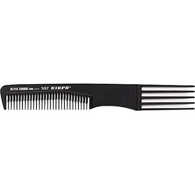 Kiepe Pettine per capelli Active Carbon Fibre – Pettine professionale da parrucchiere per donna e uomo – Resistente al calore fino a 230°C – Antistatico – Leggero & resistente – Nero Kiepe Pettine per capelli Active Carbon Fibre – Pettine professionale da parrucchiere per donna e uomo – Resistente al calore fino a 230°C – Antistatico – Leggero & resistente – Nero
