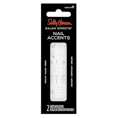 Sally Hansen Salon Effects Nail Accents, Adesivi Decorativi per Nail Art, Bubbly & Pearls Sally Hansen Salon Effects Nail Accents, Adesivi Decorativi per Nail Art, Bubbly & Pearls