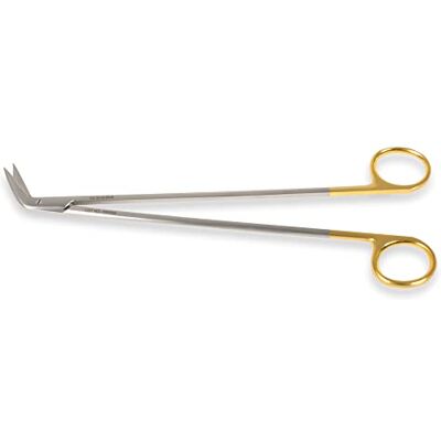 GIMA Forbici Debakey Potts Smith, Misura 23 cm ang. 60°, Carburo di Tungsteno e Acciaio Inox, Linea Gold, 1 pezzo GIMA Forbici Debakey Potts Smith, Misura 23 cm ang. 60°, Carburo di Tungsteno e Acciaio Inox, Linea Gold, 1 pezzo