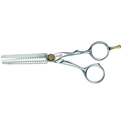 Tondeo Premium-Line Mythos Wave Offset 36 Tulip Teeth Texturing Scissor, 14,5 cm, argento, 0,08103 kg Tondeo Premium-Line Mythos Wave Offset 36 Tulip Teeth Texturing Scissor, 14,5 cm, argento, 0,08103 kg