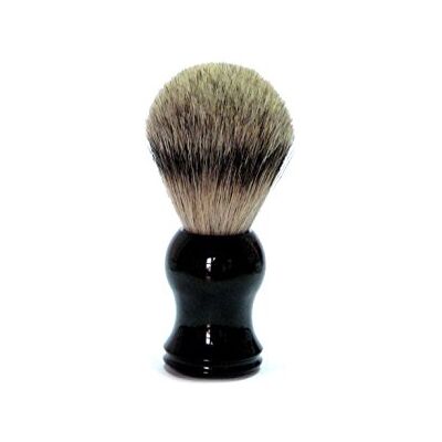 Golddachs – Pennello da barba, 100 per cento setole, manico in plastica nera, 1 pezzi Golddachs – Pennello da barba, 100 per cento setole, manico in plastica nera, 1 pezzi