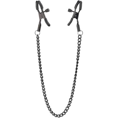 DREAM TOYS Blaze Deluxe Nipple Clamps Black 32 cm DREAM TOYS Blaze Deluxe Nipple Clamps Black 32 cm