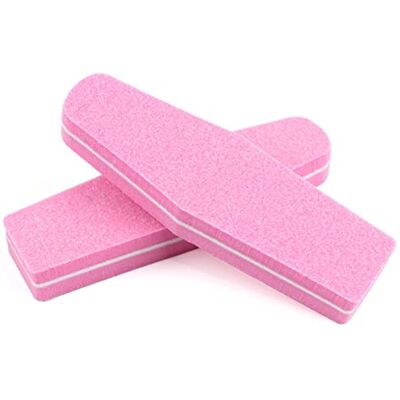 GIUPLOKID Blocco levigante per unghie, Blocchi tampone for lima for unghie in spugna multicolore da 50 pezzi, grana 100/180(Roze) GIUPLOKID Blocco levigante per unghie, Blocchi tampone for lima for unghie in spugna multicolore da 50 pezzi, grana 100/180(Roze)