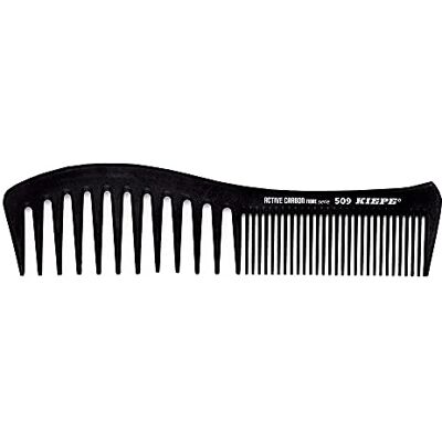 Kiepe Pettine per capelli Active Carbon Fibre – Pettine professionale da parrucchiere per donna e uomo – Resistente al calore fino a 230°C – Antistatico – Leggero & resistente – Nero Kiepe Pettine per capelli Active Carbon Fibre – Pettine professionale da parrucchiere per donna e uomo – Resistente al calore fino a 230°C – Antistatico – Leggero & resistente – Nero