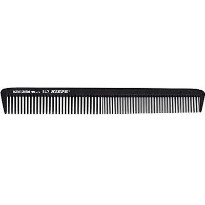 Kiepe Pettine per capelli Active Carbon Fibre – Pettine professionale da parrucchiere per donna e uomo – Resistente al calore fino a 230°C – Antistatico – Leggero & resistente – Nero Kiepe Pettine per capelli Active Carbon Fibre – Pettine professionale da parrucchiere per donna e uomo – Resistente al calore fino a 230°C – Antistatico – Leggero & resistente – Nero