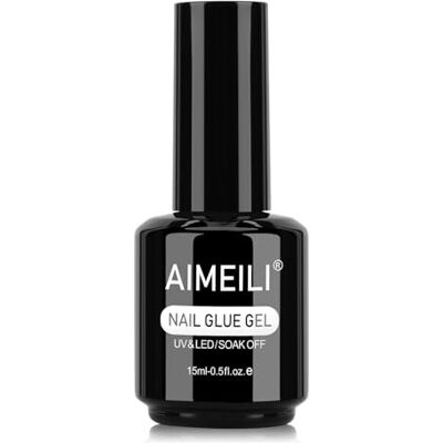 AIMEILI Super Forte Colla Per Unghie Finte, Punte Del Chiodo E Premere Sulle Unghie, Nail Bond Glue Colla Extra Forte Decorazioni per Unghie 15ML AIMEILI Super Forte Colla Per Unghie Finte, Punte Del Chiodo E Premere Sulle Unghie, Nail Bond Glue Colla Extra Forte Decorazioni per Unghie 15ML